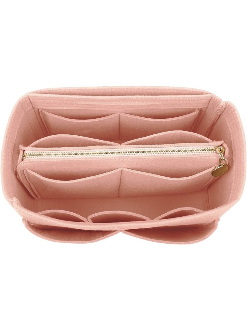 Felt Purse Organizer Insert - Tote Bag Shaper with 5 Dividers for Easy Storage